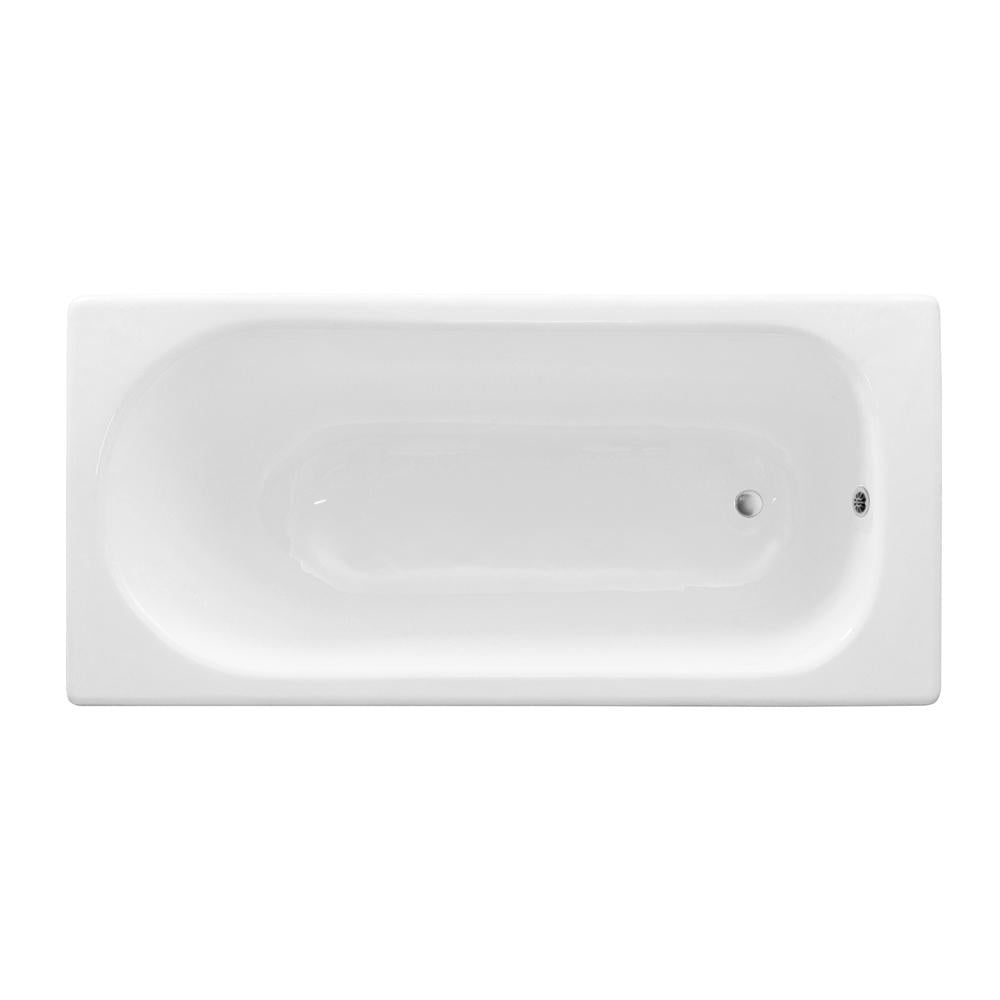 59'' Streamline Cast Iron R5560CH Drop In Bathtub With External Drain Image