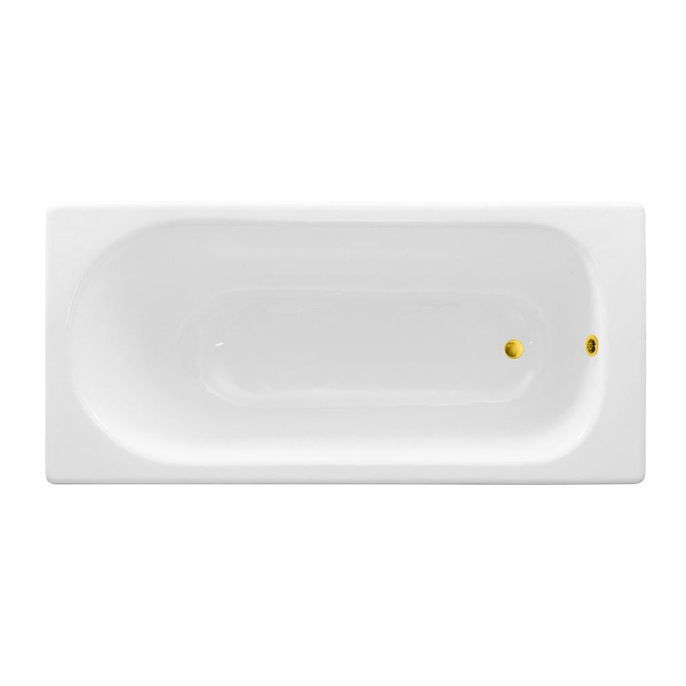 67'' Streamline Cast Iron R5562GLD Drop In Bathtub With External Drain Image