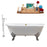 Cast Iron Tub, Faucet and Tray Set 69" RH5001CH-GLD-140