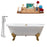 Cast Iron Tub, Faucet and Tray Set 69" RH5001GLD-GLD-100