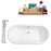 Cast Iron Tub, Faucet and Tray Set 69" RH5001GLD-GLD-120