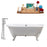Cast Iron Tub, Faucet and Tray Set 69" RH5001WH-CH-120