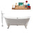Cast Iron Tub, Faucet and Tray Set 72" RH5020WH-CH-140
