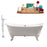 Cast Iron Tub, Faucet and Tray Set 72" RH5020WH-GLD-140
