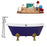 Cast Iron Tub, Faucet and Tray Set 67" RH5060GLD-CH-120