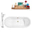 Cast Iron Tub, Faucet and Tray Set 67" RH5061GLD-GLD-100