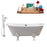 Cast Iron Tub, Faucet and Tray Set 67" RH5061WH-CH-100