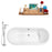 Cast Iron Tub, Faucet and Tray Set 67" RH5061WH-CH-100