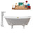 Cast Iron Tub, Faucet and Tray Set 67" RH5061WH-GLD-120