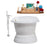 Cast Iron Tub, Faucet and Tray Set 60" RH5081GLD-140