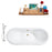 Cast Iron Tub, Faucet and Tray Set 72" RH5160GLD-GLD-100