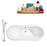Cast Iron Tub, Faucet and Tray Set 72" RH5160WH-CH-100