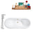 Cast Iron Tub, Faucet and Tray Set 61" RH5161GLD-GLD-120
