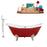 Cast Iron Tub, Faucet and Tray Set 61" RH5161WH-CH-140