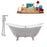 Cast Iron Tub, Faucet and Tray Set 72" RH5162WH-GLD-120