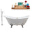 Cast Iron Tub, Faucet and Tray Set 61" RH5163CH-GLD-140