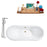 Cast Iron Tub, Faucet and Tray Set 61" RH5163GLD-GLD-120