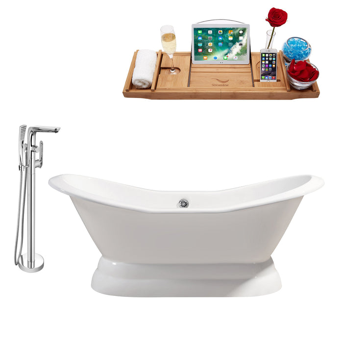 Cast Iron Tub, Faucet and Tray Set 72" RH5180CH-120