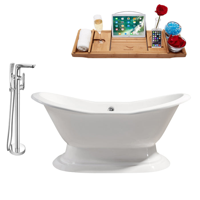 Cast Iron Tub, Faucet and Tray Set 72" RH5200CH-120