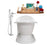 Cast Iron Tub, Faucet and Tray Set 61" RH5201CH-100