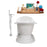 Cast Iron Tub, Faucet and Tray Set 61" RH5201CH-140
