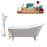 Cast Iron Tub, Faucet and Tray Set 61" RH5221WH-GLD-100