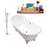 Cast Iron Tub, Faucet and Tray Set 71" RH5240CH-CH-140