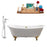 Cast Iron Tub, Faucet and Tray Set 71" RH5240GLD-GLD-100