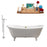 Cast Iron Tub, Faucet and Tray Set 71" RH5240WH-GLD-140