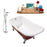Cast Iron Tub, Faucet and Tray Set 66" RH5280CH-GLD-100