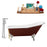 Cast Iron Tub, Faucet and Tray Set 66" RH5280WH-GLD-120