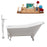 Cast Iron Tub, Faucet and Tray Set 66" RH5281WH-CH-140