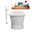Cast Iron Tub, Faucet and Tray Set 71" RH5300GLD-140