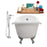 Cast Iron Tub, Faucet and Tray Set 67" RH5420CH-CH-100