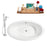 Cast Iron Tub, Faucet and Tray Set 65" RH5440WH-CH-100