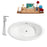 Cast Iron Tub, Faucet and Tray Set 65" RH5442CH-CH-120