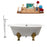 Cast Iron Tub, Faucet and Tray Set 65" RH5442GLD-CH-140