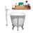 Cast Iron Tub, Faucet and Tray Set 53" RH5460CH-CH-140