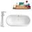 Tub, Faucet, and Tray Set Streamline 60'' Clawfoot RH5500WH-GLD-120