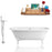 Tub, Faucet, and Tray Set Streamline 66'' Clawfoot RH5501WH-CH-140